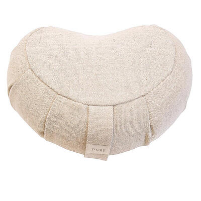 Meditatiekussen eco jute naturel halve maan - pure