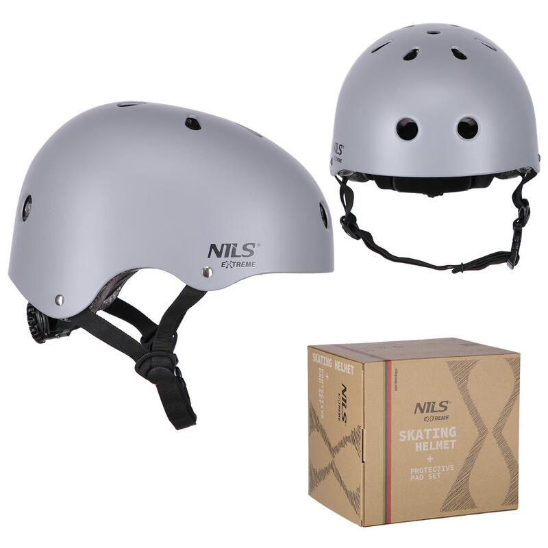 Zestaw kask z ochraniaczami Nils Extreme MR290+H230