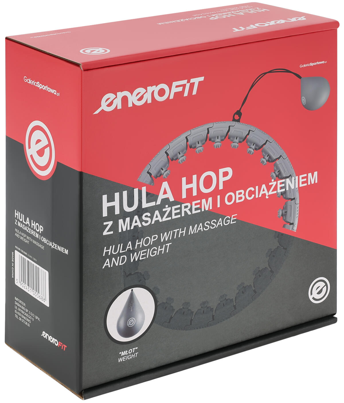 Hula hop fitness Enero Fit regulowana z obciążeniem 7/7