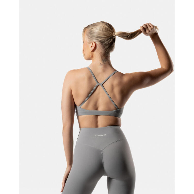 LuxForm Brassière de Sport Fitness Femme Gris - AW Active