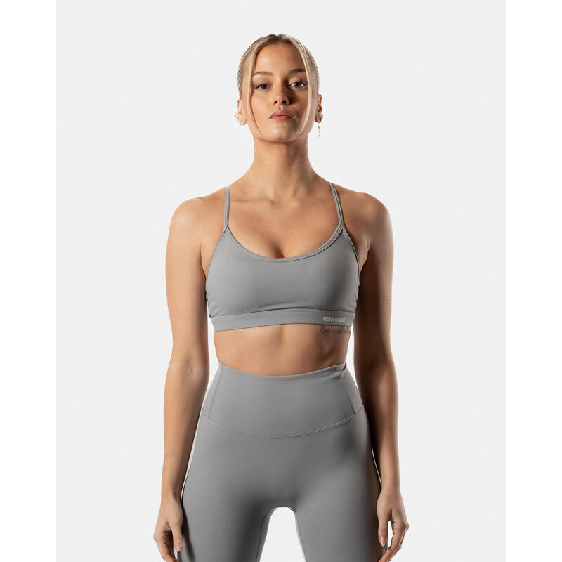 LuxForm Sportbeha Fitness Dames Grijs - Medium Support - AW Active