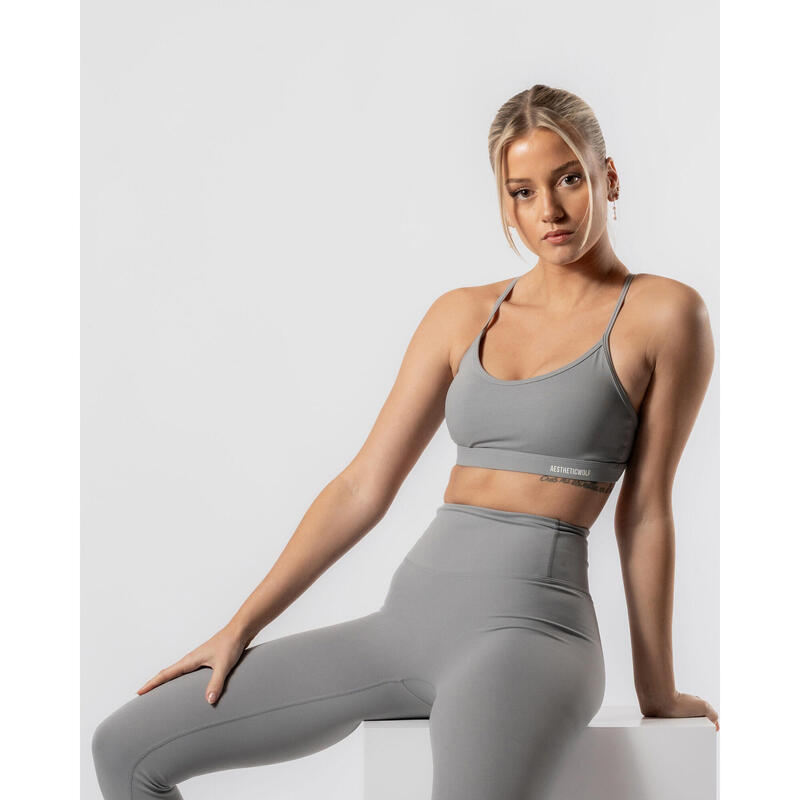 LuxForm Brassière de Sport Fitness Femme Gris - AW Active