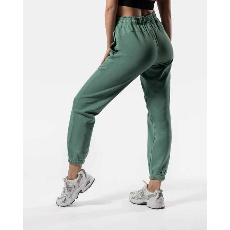 Calças Jogging Bottoms Fitness Mulheres – Verde Crepúsculo – AW Active