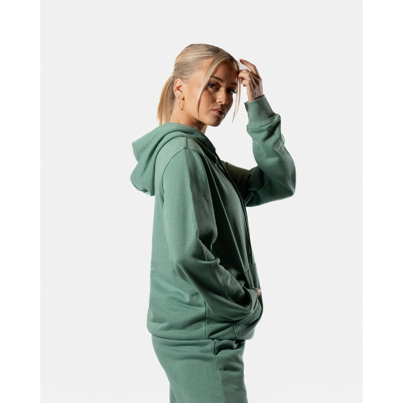 365 Oversized Hoodie Fitness Mulheres - Verde Crepúsculo - AW Active