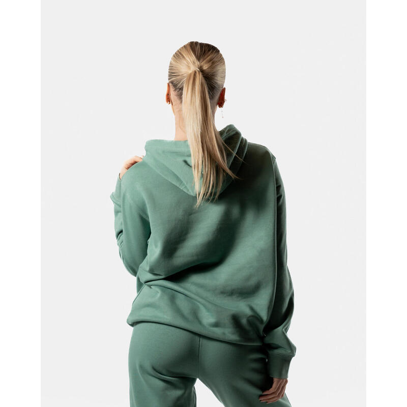 365 Oversized Hoodie Fitness Mulheres - Verde Crepúsculo - AW Active