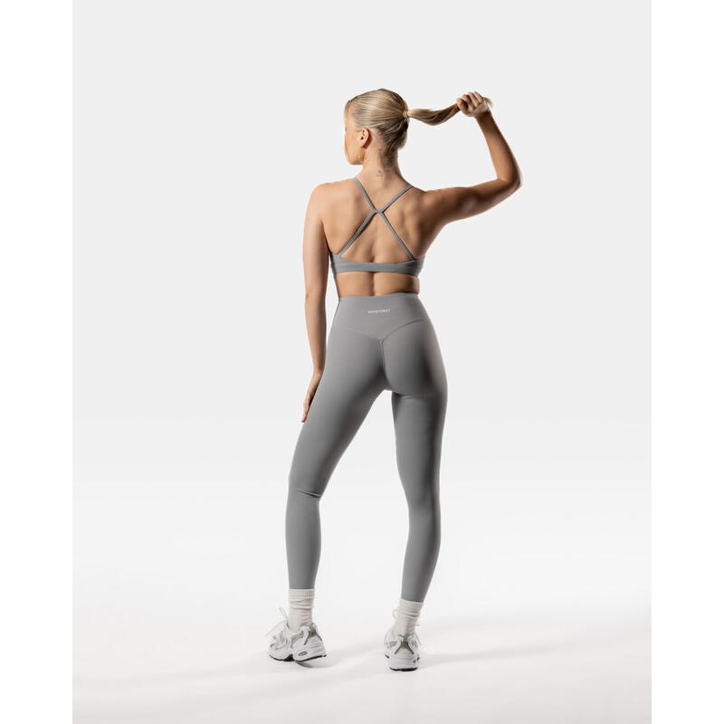 LuxForm Leggings Fitness Damen Grau - Hohe Taille - AW Active