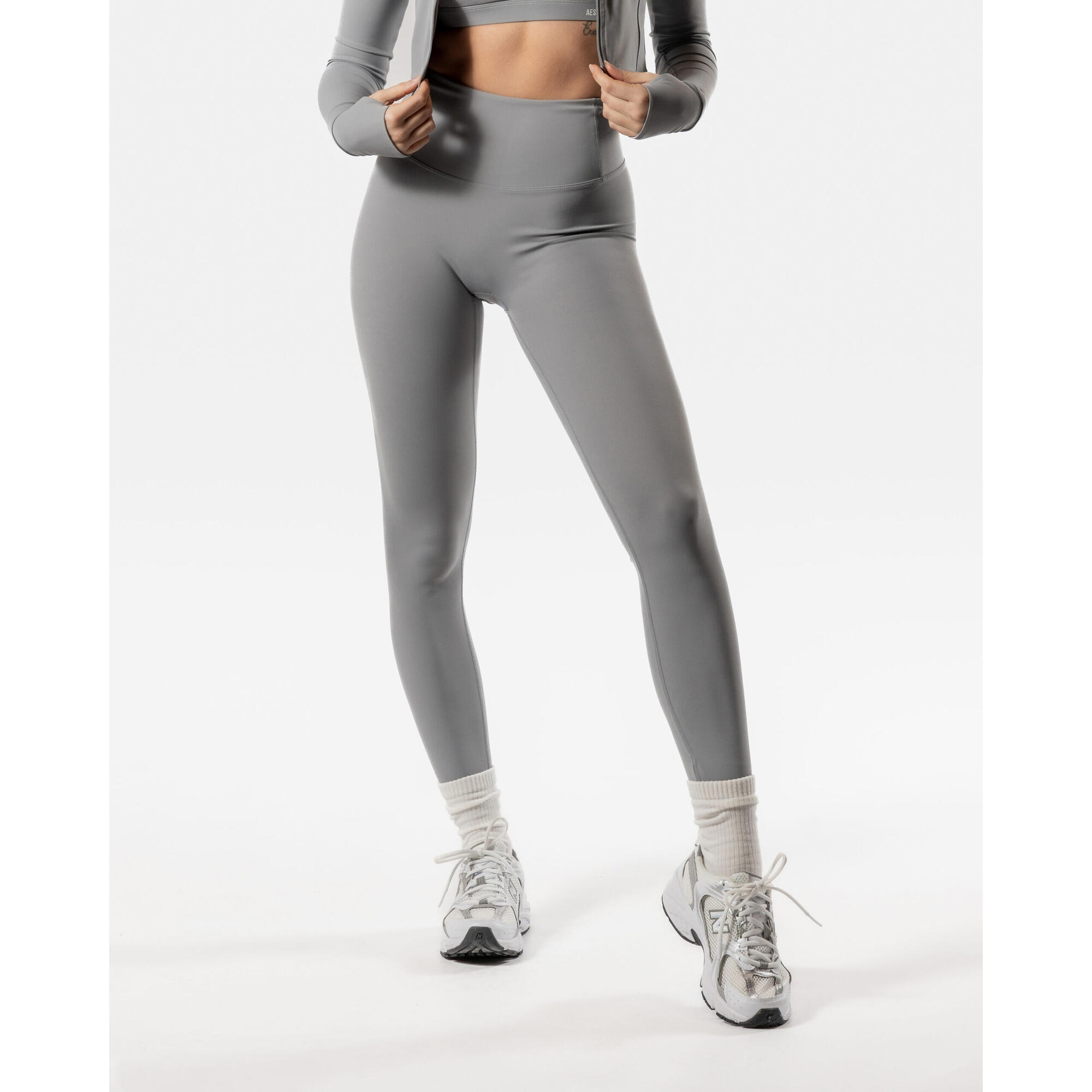 Aesthetic Wolf - Legging Luxform® Femme Taille Haute Pour Fitness Et Pilates Gris - Legging - Gris - 38 S - Decathlon