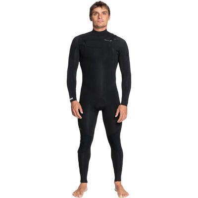 Chest-Zip-Neoprenanzug 4/3MM EVERYDAY SESSIONS Braun Herren