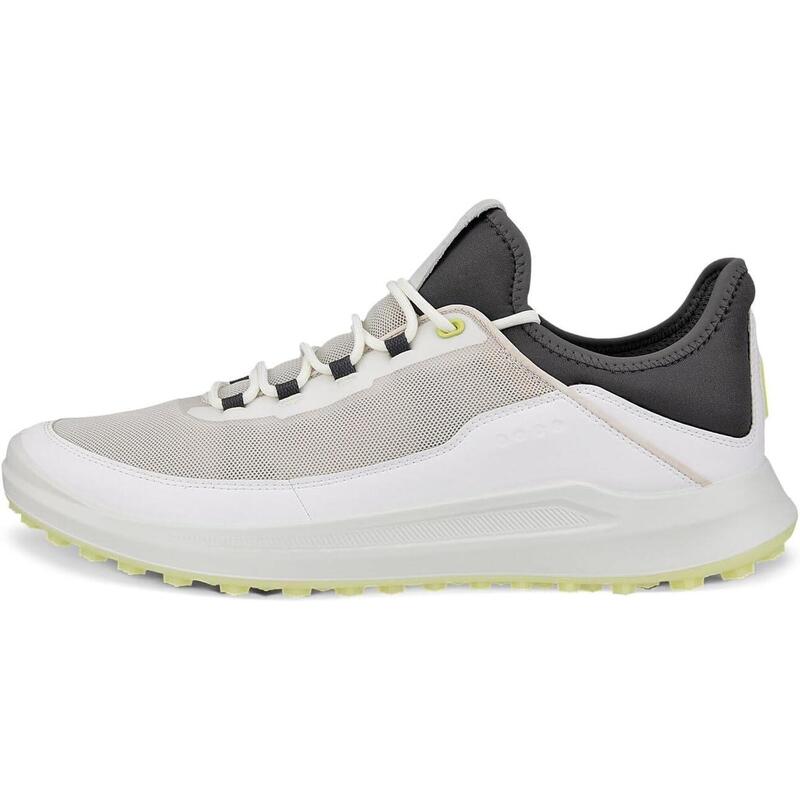 ECCO Core, Zapatos de Golf para Hombre, Cuero/Malla Impermeables, Blanco
