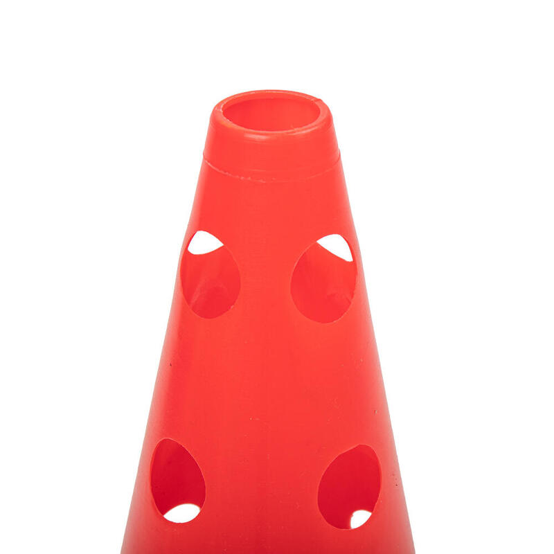 CONE PERFURADO BÁSICO (23cm - VERMELHO)