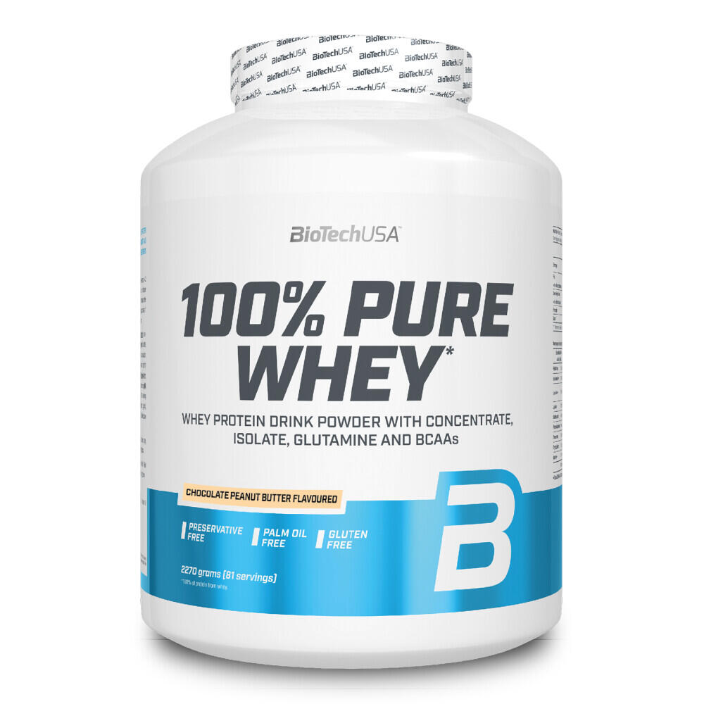 BIOTECHUSA 100% Pure Whey Protein 2270g Chocolate - Amendoim - Biotech Portugal