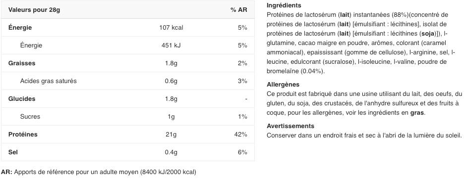 Concentrato di siero di latte - 100% Pure Whey - Cioccolato al Burro di Arachidi 2/3