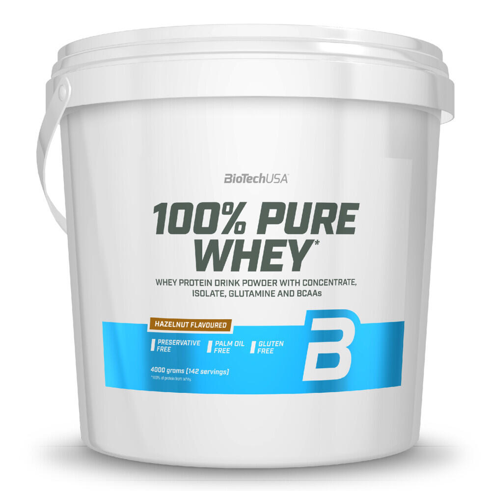 BIOTECHUSA Concentrato di siero di latte - 100% Pure Whey - Nocciola