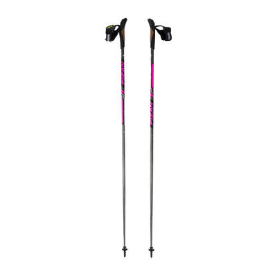 Bastoncini da nordic walking Fizan Runner nero e rosa S22 CA06 120 cm
