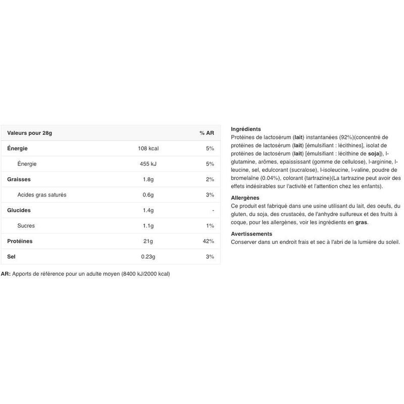 100% Siero di latte puro 454 g Biotech