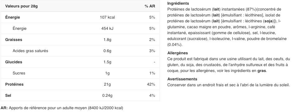 Proteína Whey - 100% Miel Pura (1kg) - Capuchino Con Caramelo 2/5