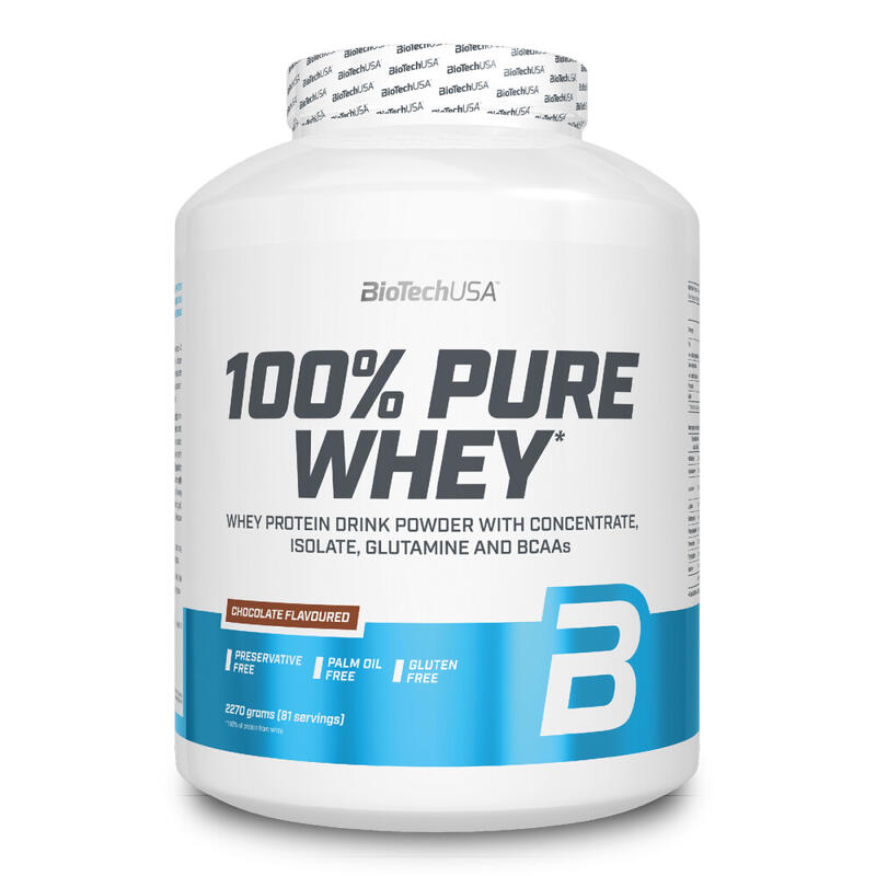Proteina 100% Pure Whey 2270 Gr Chocolate - Biotech USA