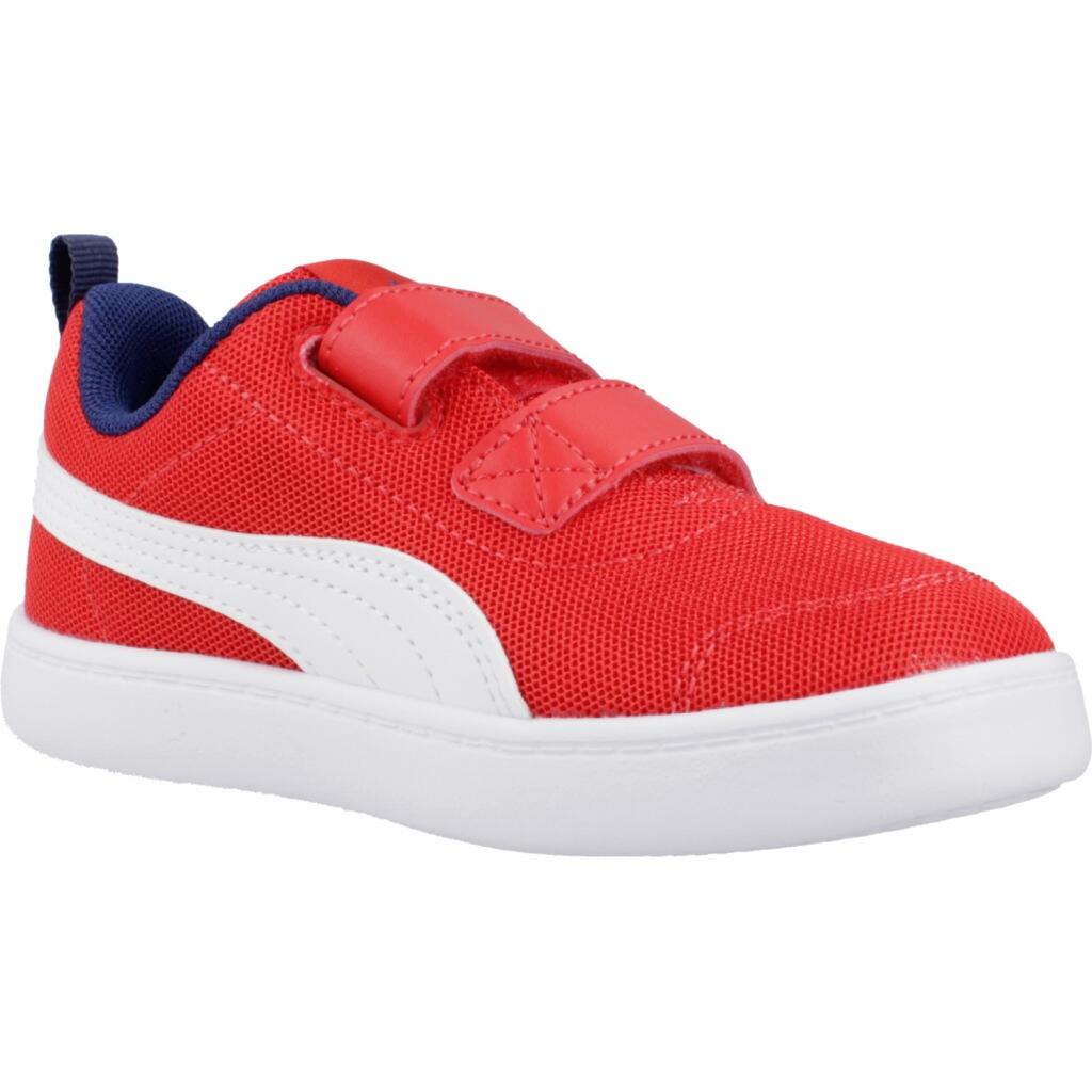 Ténis Puma Modelo Courtflex V2 Mesh V Cor Vermelho 5/5