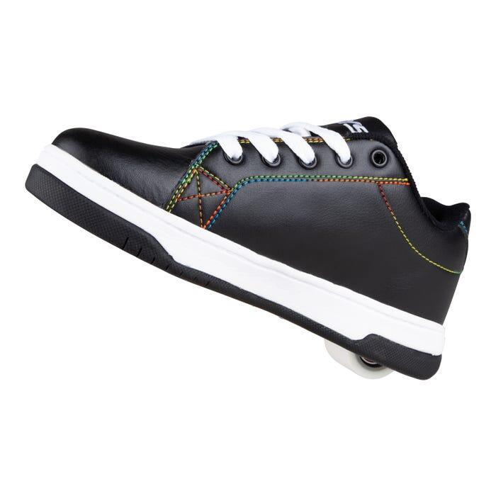 Split MTV Black/White/Rainbow Heely Shoe 3/4