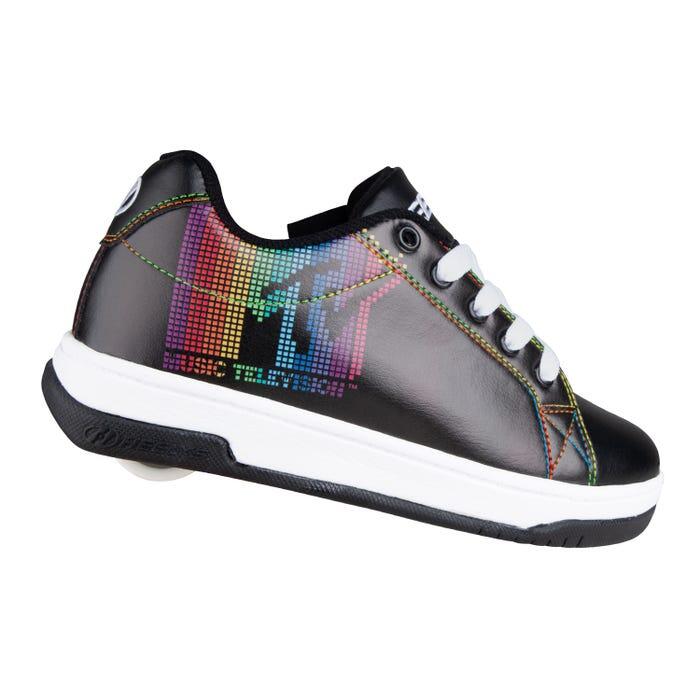 Split MTV Black/White/Rainbow Heely Shoe 4/4
