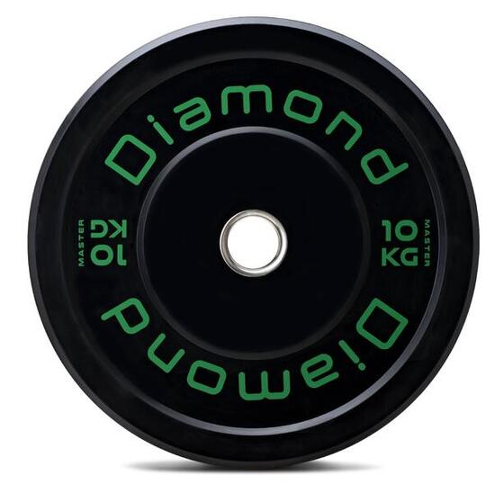 Disco olimpionico bumper Master foro Ø 50 mm Diamond Fitness