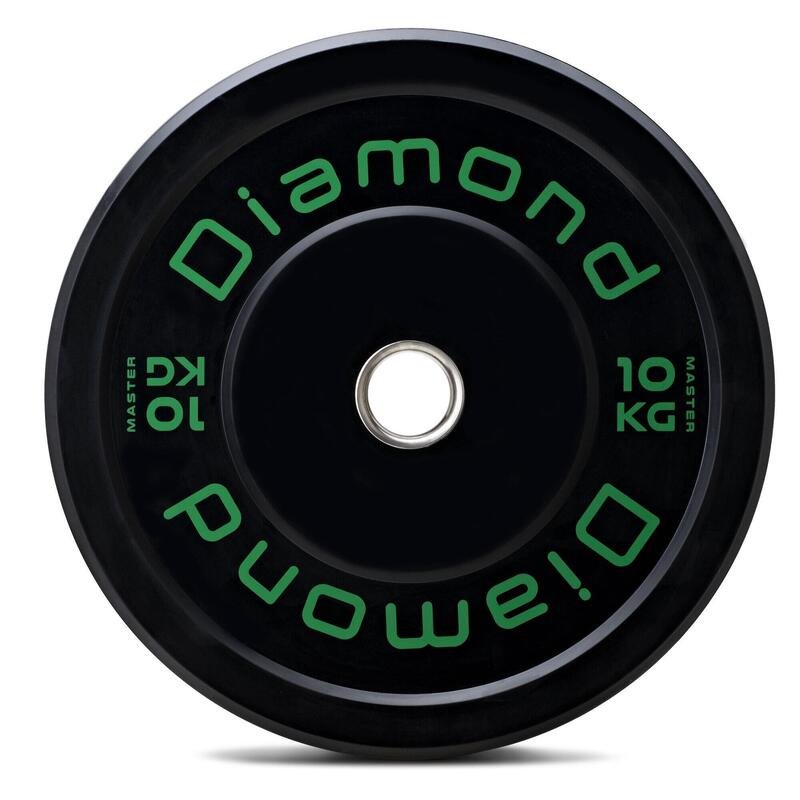 Disco olimpionico bumper Master foro Ø 50 mm Diamond Fitness