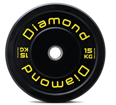 Disco olimpionico bumper Master foro Ø 50 mm Diamond Fitness