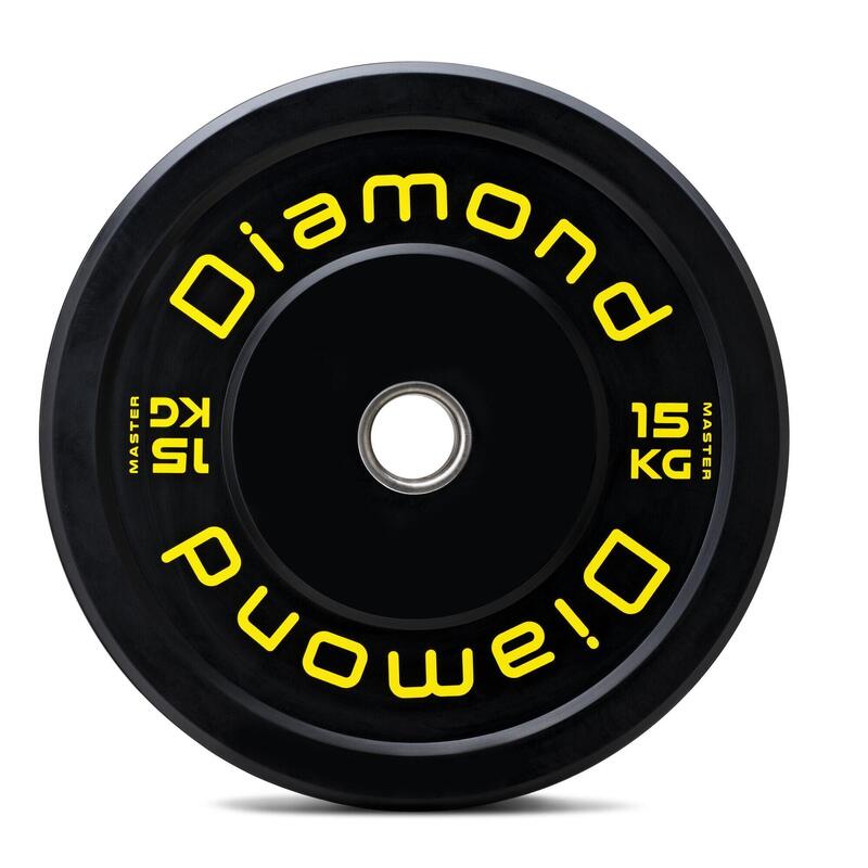 Disco olimpionico bumper Master foro Ø 50 mm Diamond Fitness