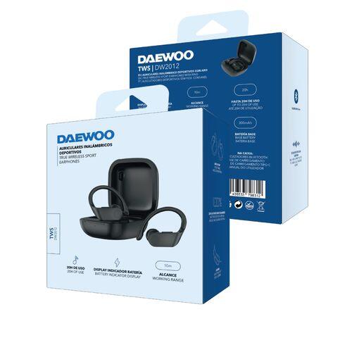 Auriculares Deportivos Bluetooth Daewoo con estuche de carga/ Negro 2/2