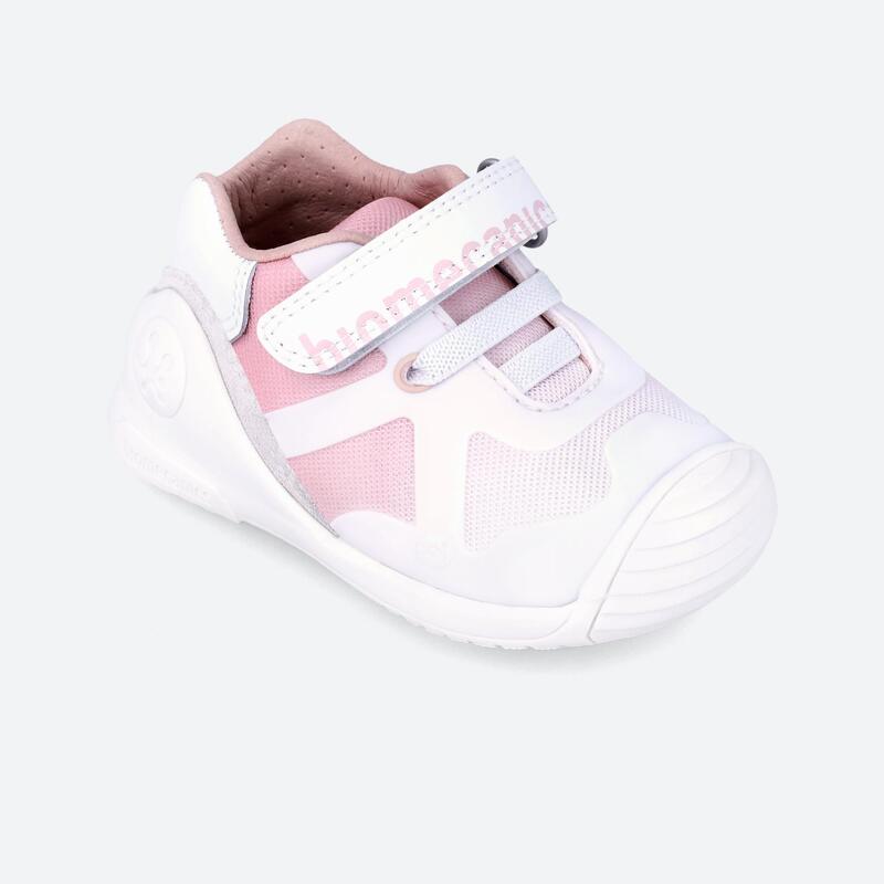 Zapatillas Deportivas Caminar Niños Biomecanics 242150D Blancas Cierre Adherente