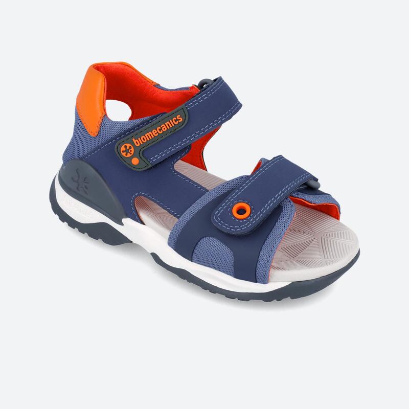 Sandalias Niños Biomecanics 242282A Azul marino Doble Cierre Adherente