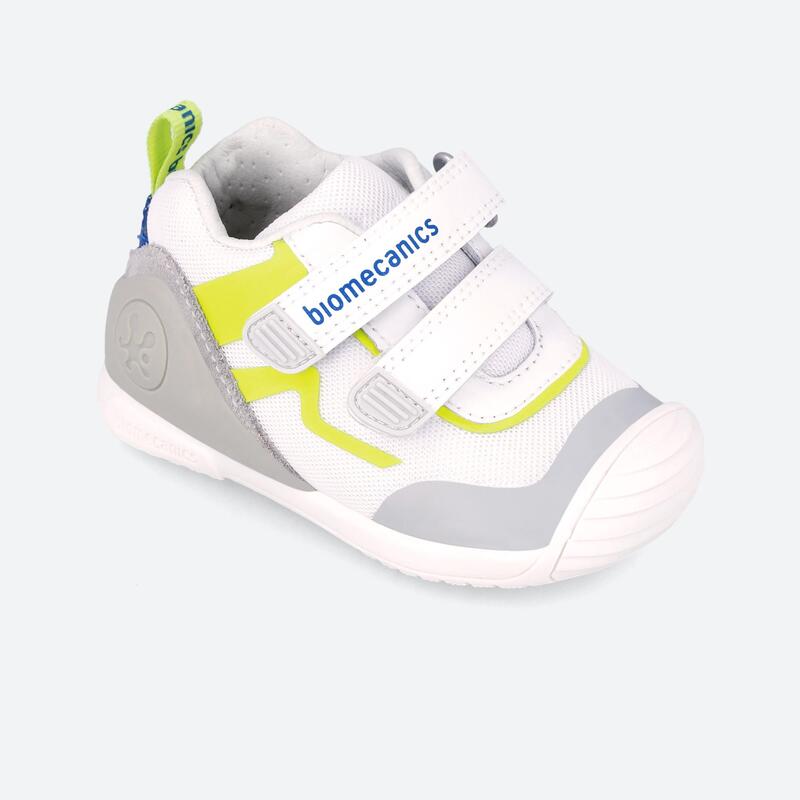 Zapatillas Deportivas Caminar Niños Biomecanics 242152B Blancas Cierre Adherente