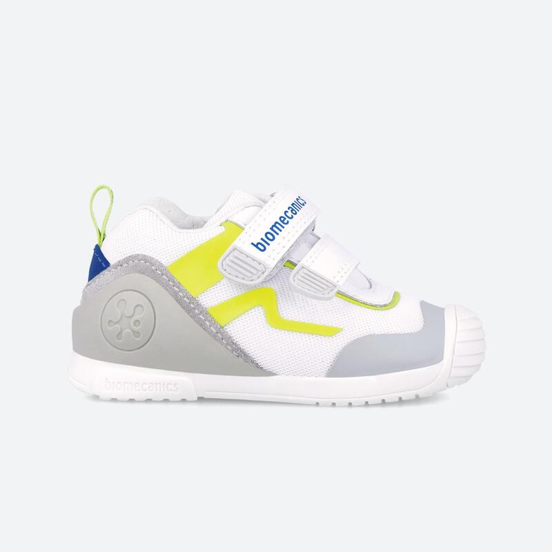 Zapatillas Deportivas Caminar Niños Biomecanics 242152B Blancas Cierre Adherente