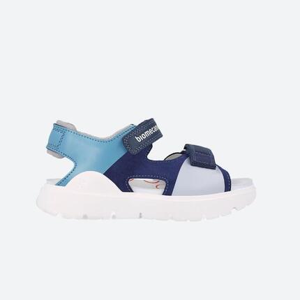 Sandalias Niños Biomecanics 242272C Verdes Doble Cierre Adherente