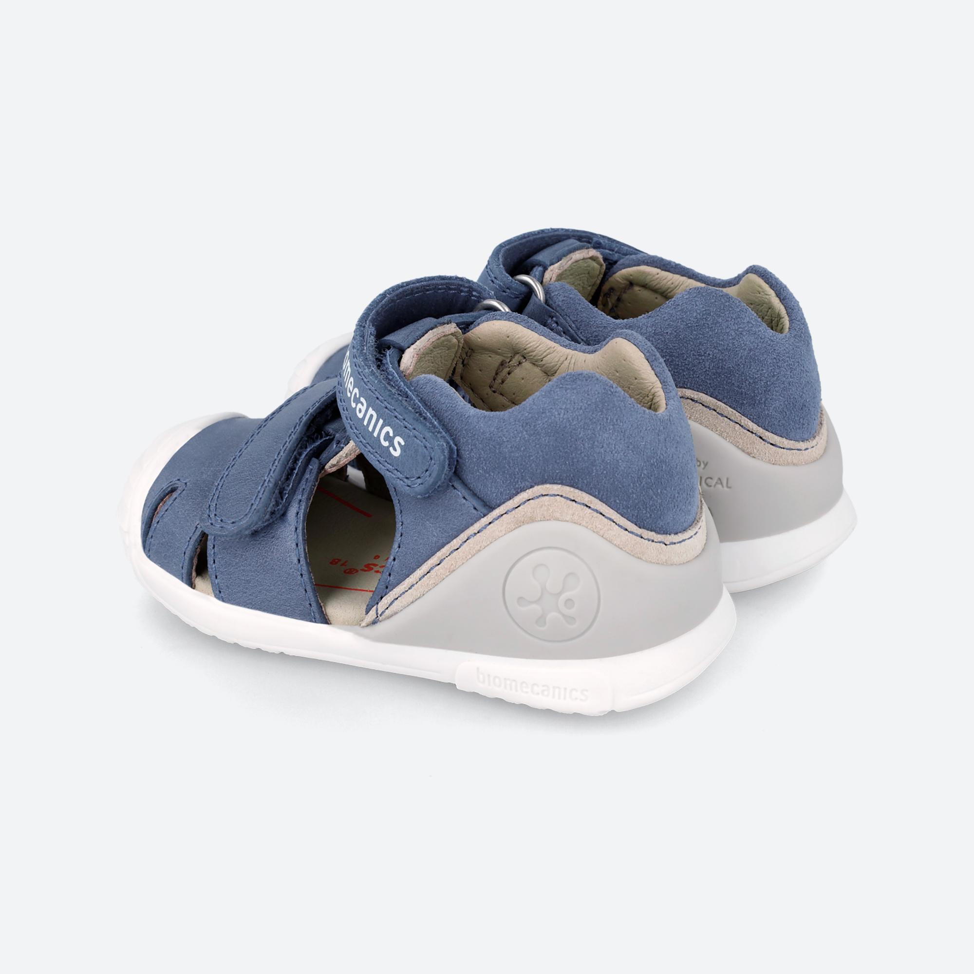 Sandalias Cerradas Niños Biomecanics 242126A Azules Cierre Adherente 3/6