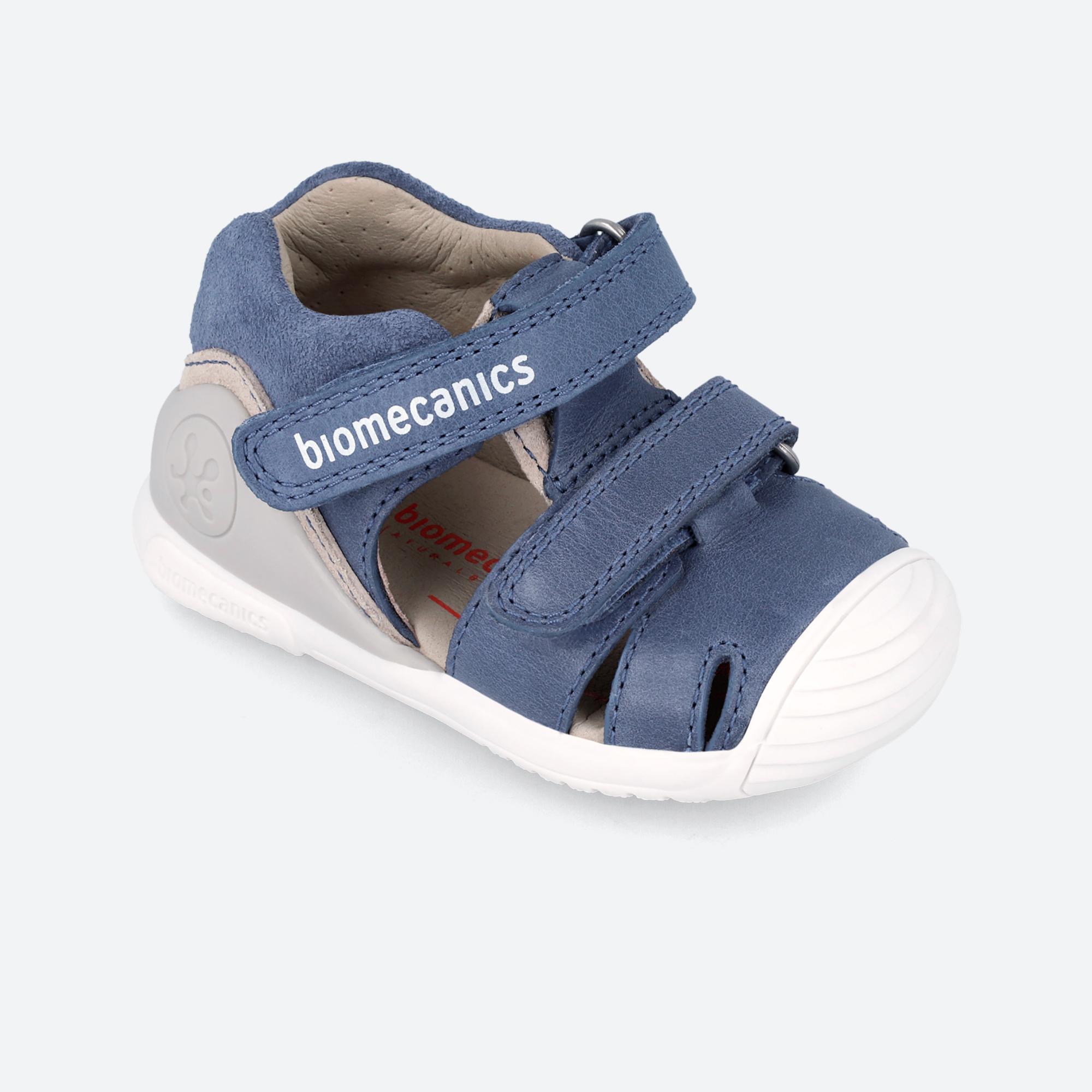 Sandalias Cerradas Niños Biomecanics 242126A Azules Cierre Adherente 4/6