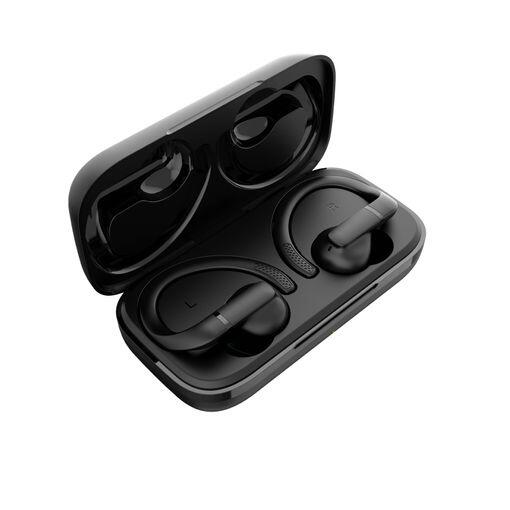 Auriculares Deportivos Bluetooth Daewoo con estuche de carga/Autonomía 8h/ Negro