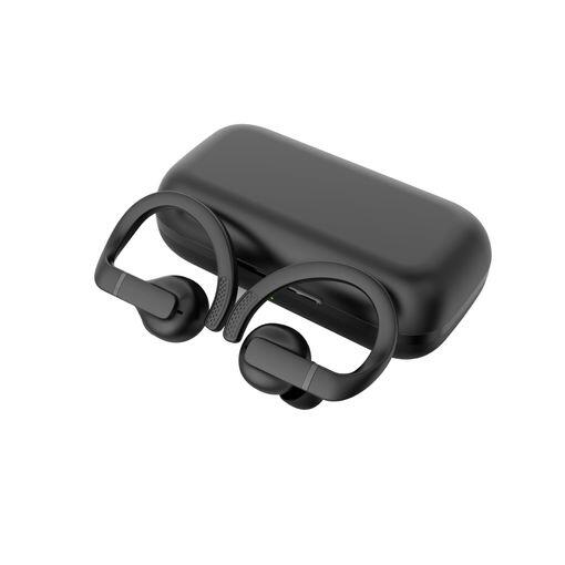 Auriculares Deportivos Bluetooth Daewoo con estuche de carga/Autonomía 8h/ Negro 1/3