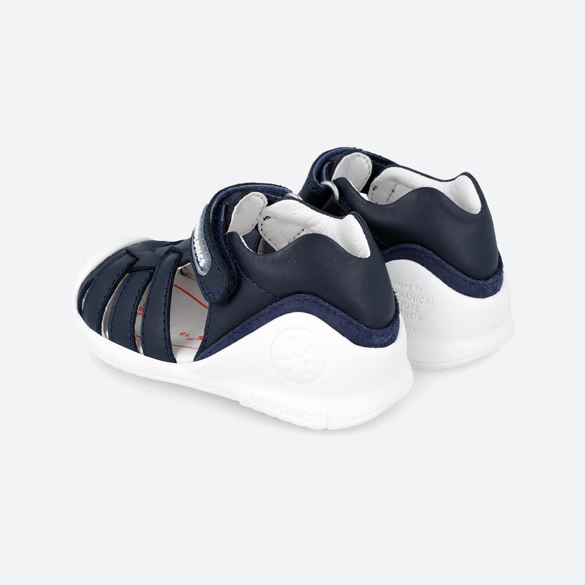 Sandalias Cerradas Niños Biomecanics 232145E Azul marino Cierre Adherente 3/6