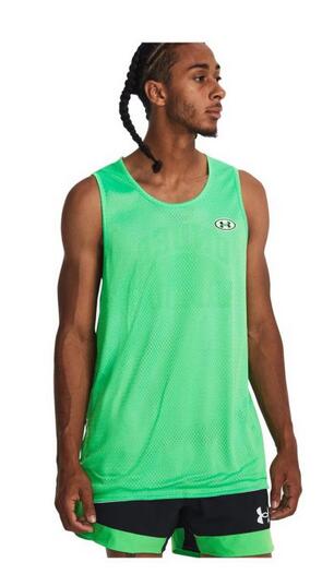 Débardeur Under Armour Baseline Reversible Vert pour homme 3/5