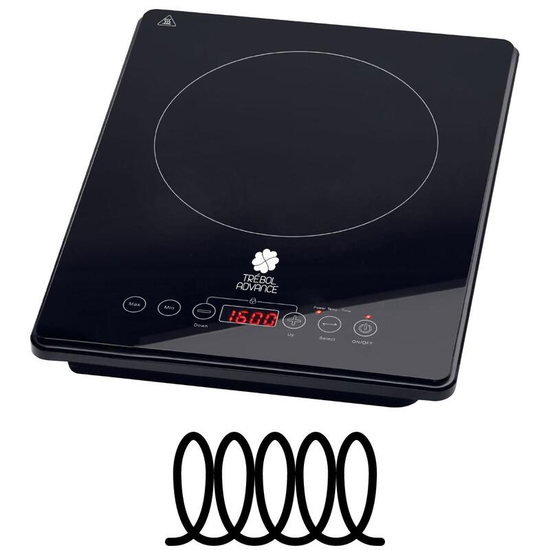 Placa de cocinar inducción eléctrica portátil 2000W Cocina Sólo funciona con luz