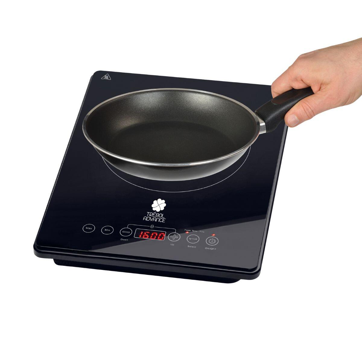 Placa de cocinar inducción eléctrica portátil 2000W Cocina Sólo funciona con luz 4/6