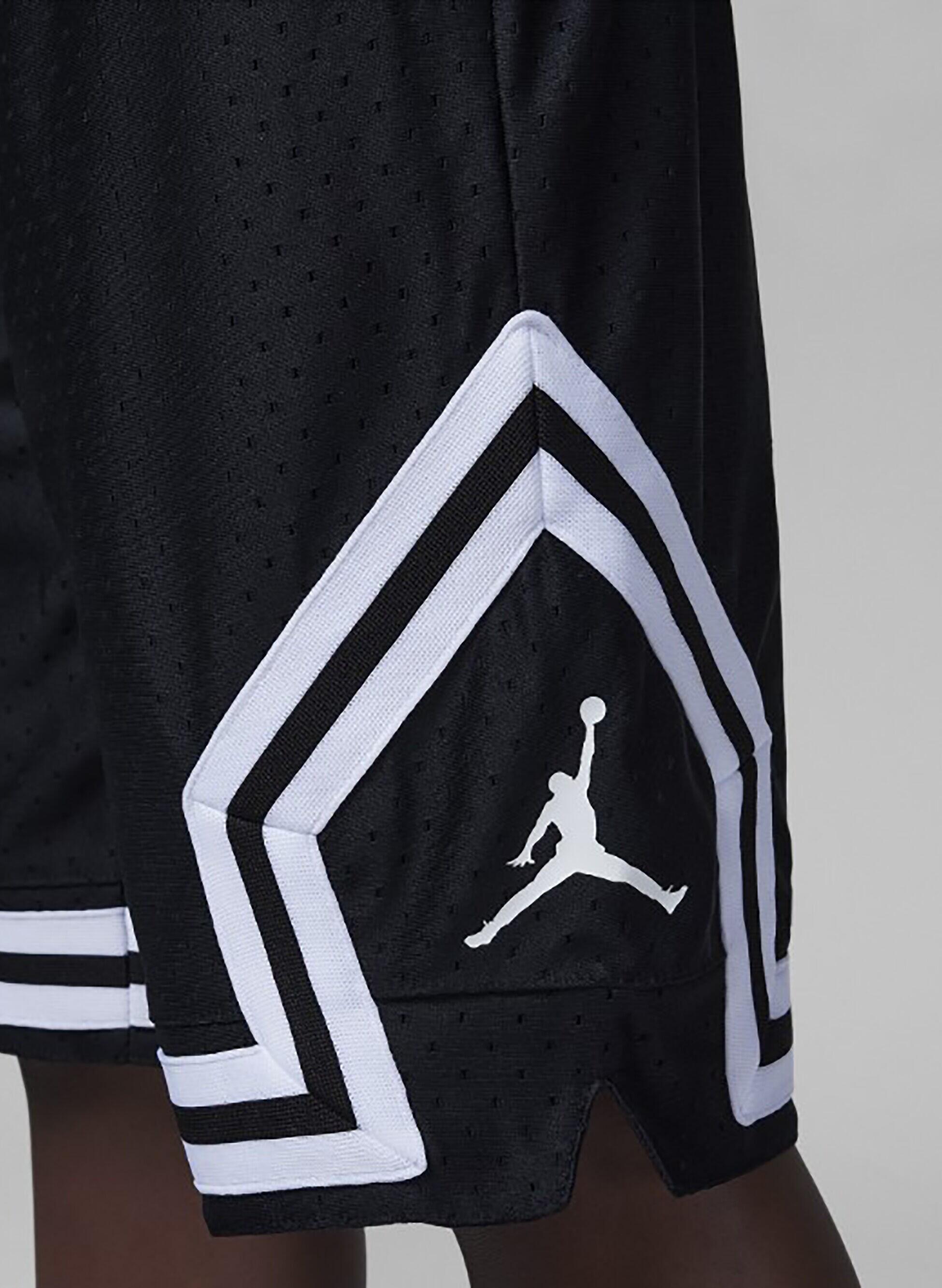 Pantaloncino ragazzo jordan diamond - nero/bianco 4/6