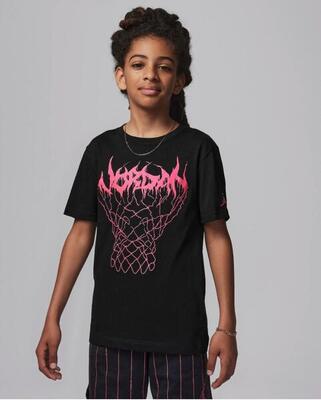 T-shirt ragazzo jordan mj sport - nero