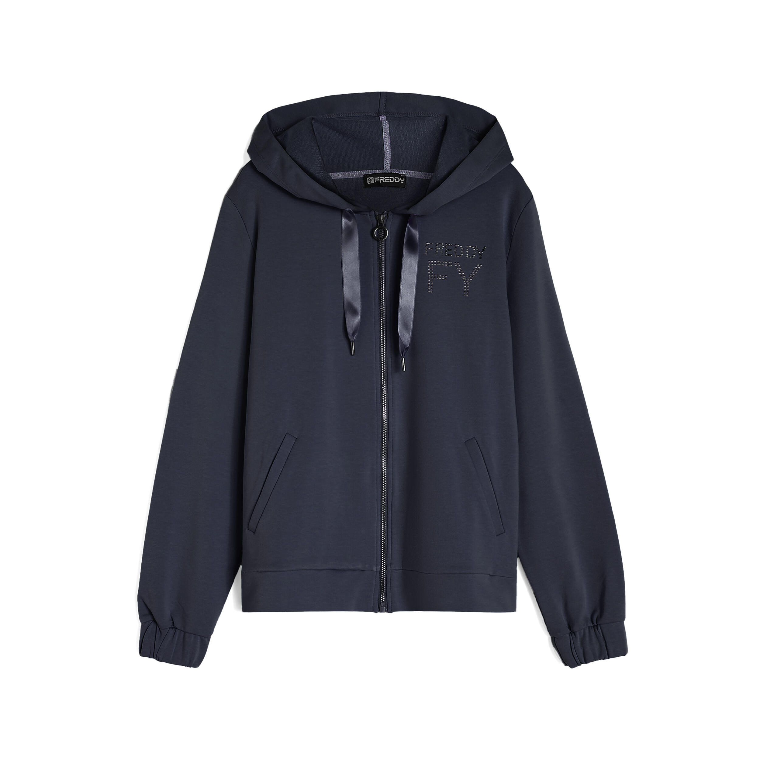Felpa donna in french terry modal con cappuccio e zip FREDDY Decathlon
