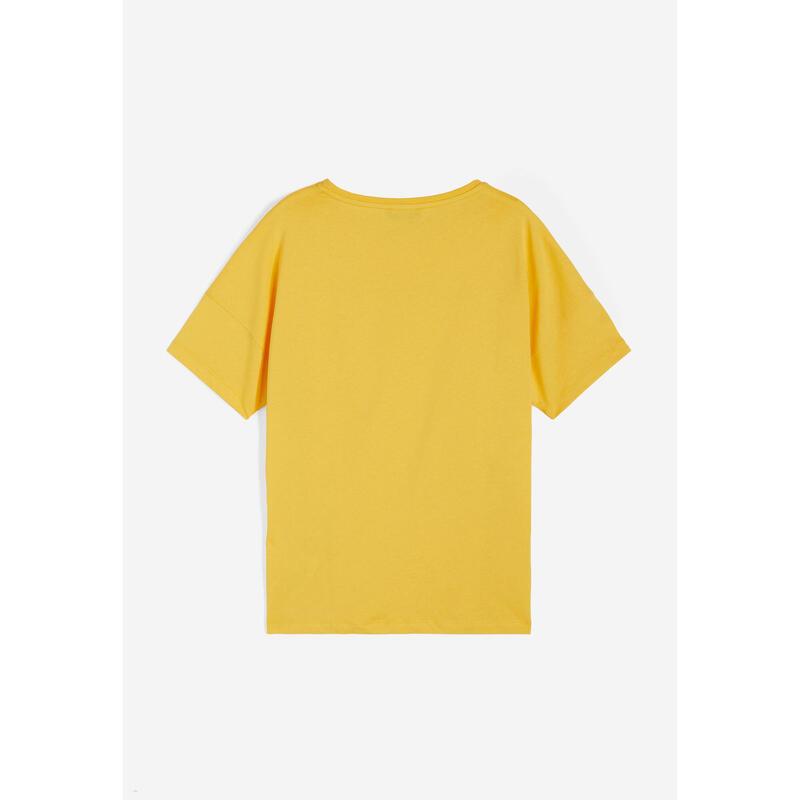 T-shirt confortable pour femmes en jersey léger avec logo pailleté