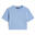 T-shirt slim fit corta in tessuto jersey tinto capo