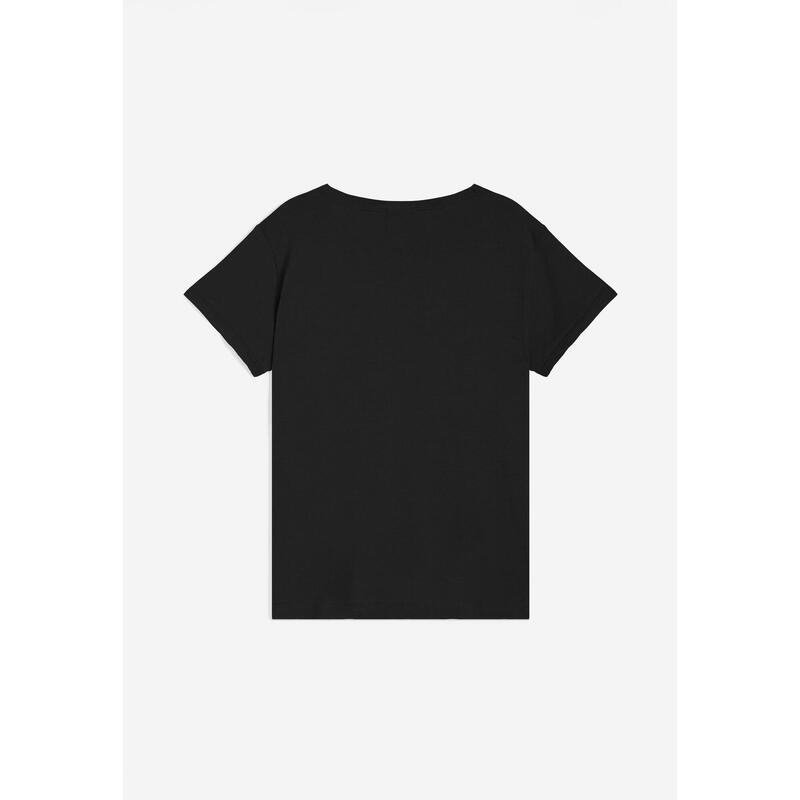 T-shirt en jersey pour femmes avec petit logo zébré
