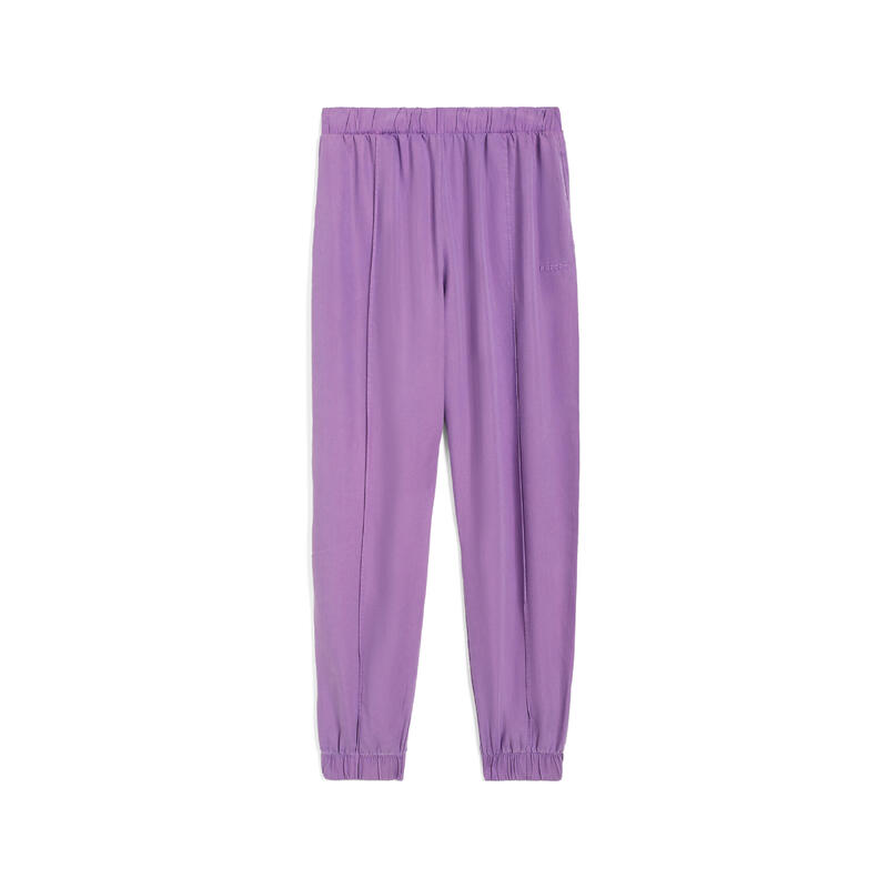 Pantalon pour femmes en lyocell sergé avec couture centrale