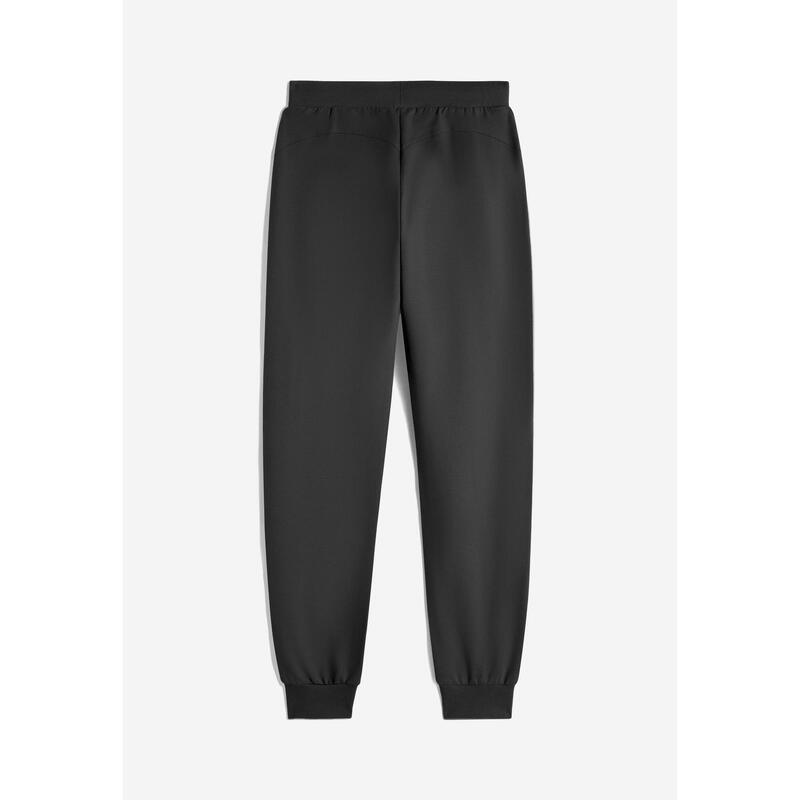 Pantalon pour femmes en molleton de coton avec logo en satin sur le côté